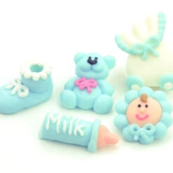 Taufenset Blau Zucker 5er Set