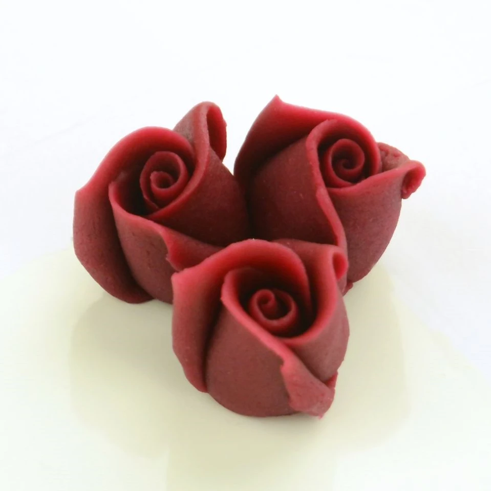 Marzipan-Rosen Klein Bordeaux 36 Stück