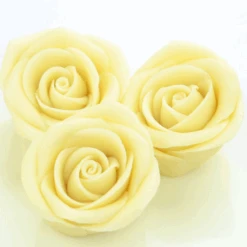 Marzipan-Rosen Groß Weiß 2 Stück