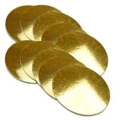 Cakecard Gold 15cm 3mm Stärke 10er Set