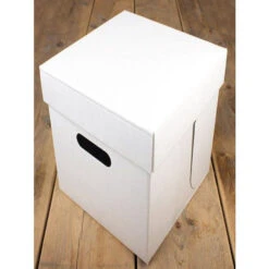 Tortenschachtel Weiß 25.5x25.5x25cm Funcakes