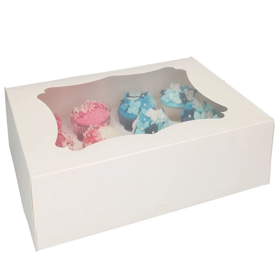 Muffinbox 12er Mit Großem Fenster / Höhe 7,5cm