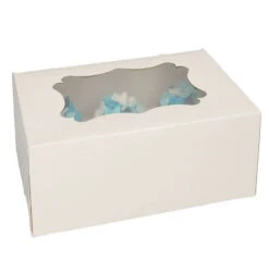 Muffinbox / Cupcakes 6er Mit Fenster / Höhe 7,5cm