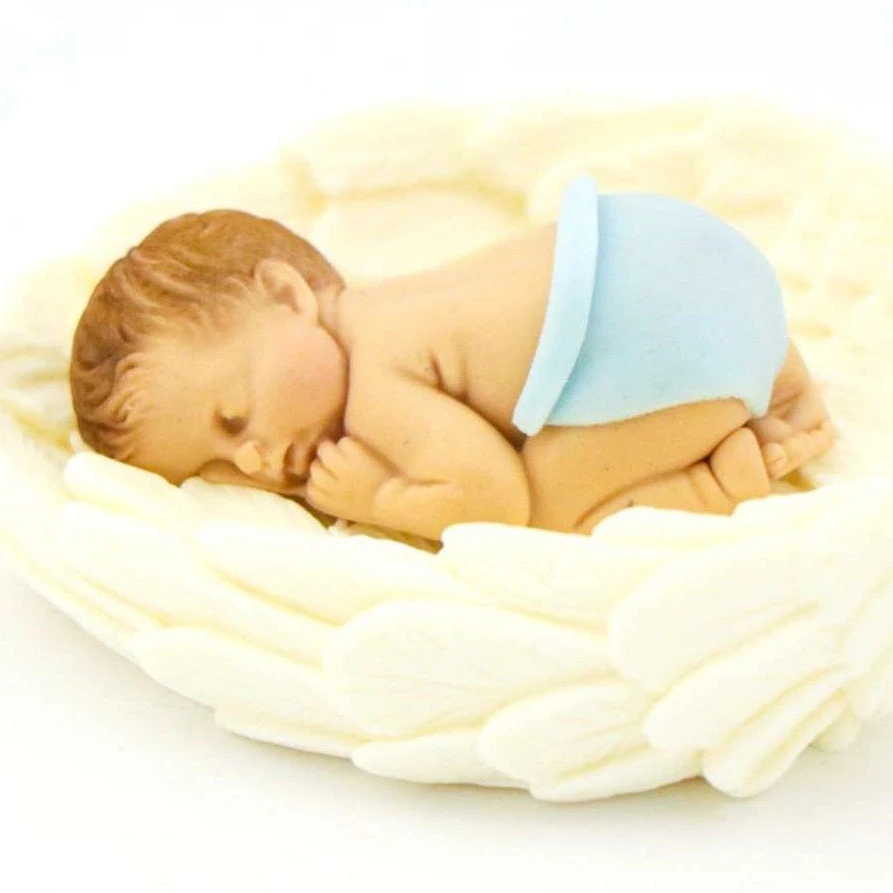 Fondant Baby Boy Auf Flügeln – Bild 2