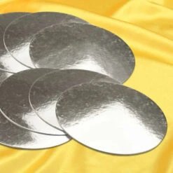 Cakecard Silber 20cm 2,5mm Stärke 8er Set