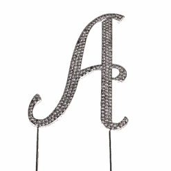 Strass Buchstabe A Groß Silber