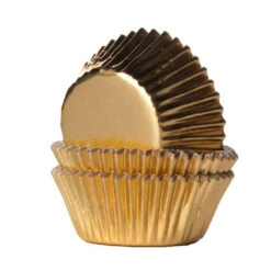 Mini-Muffinförmchen Folie Gold 36 Stück