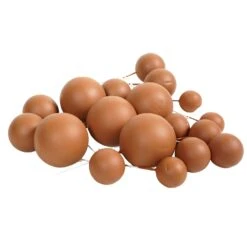 Deko Kugeln Set Braun ( 20 Stück )