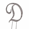 Strass Buchstabe D Groß Silber