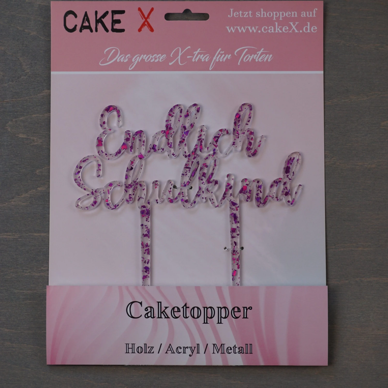 Endlich Schulkind Lila Gepunktet