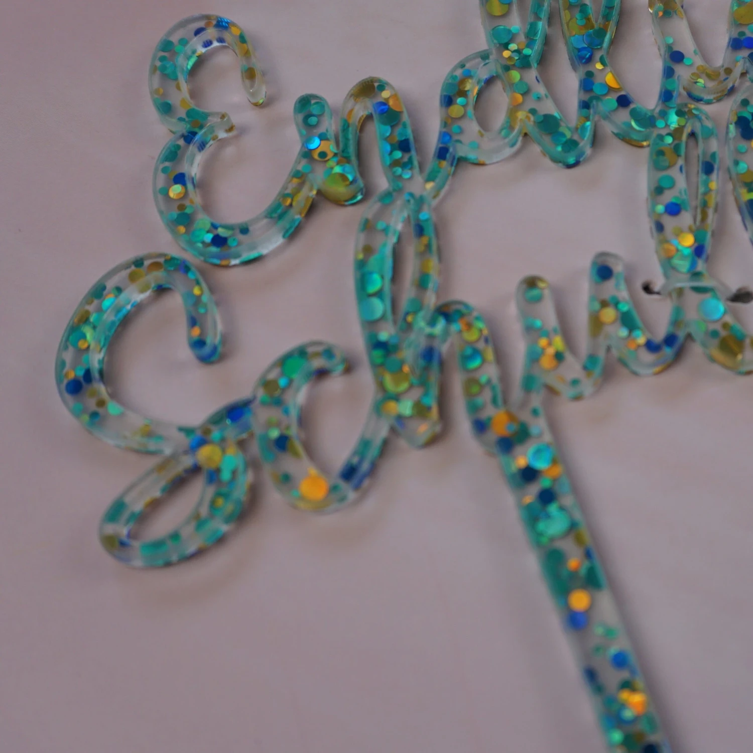 Endlich Schulkind Türkis, Grün, Gelb Gepunktet – Bild 2