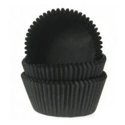 Muffinförmchen Schwarz 50 Stück