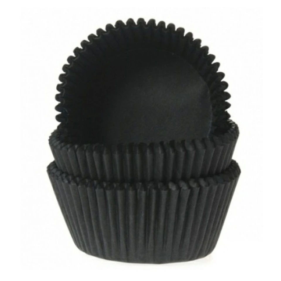 Muffinförmchen Schwarz 50 Stück