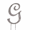 Strass Buchstabe G Groß Silber