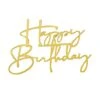 Happy Birthday Geschwungen Seitentopper Charme Gold