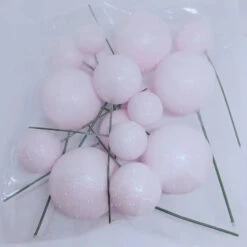 Deko Kugeln Set Glitzer Rosa