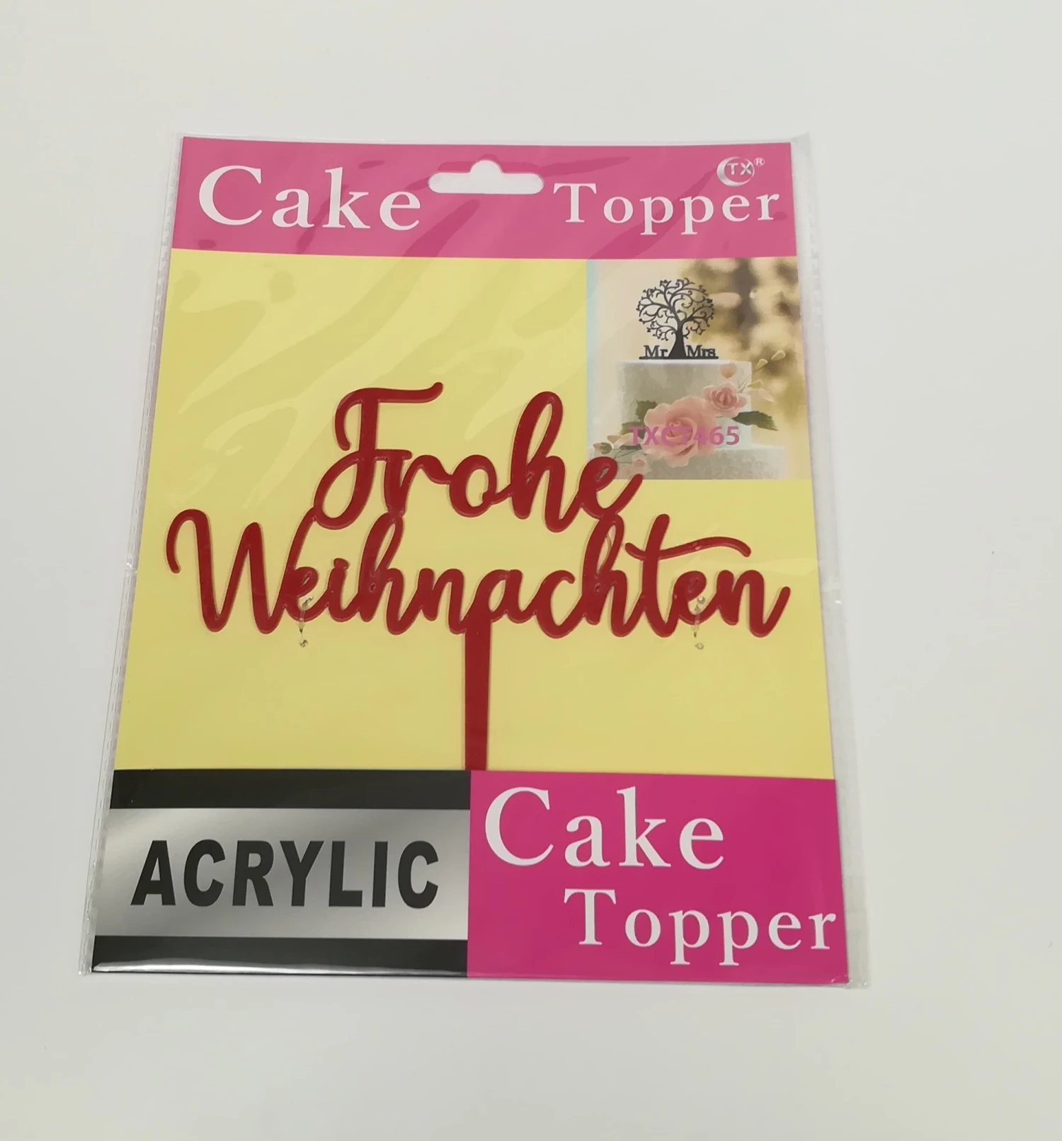 Frohe Weihnachten / Kuchenstecker â Bild 5