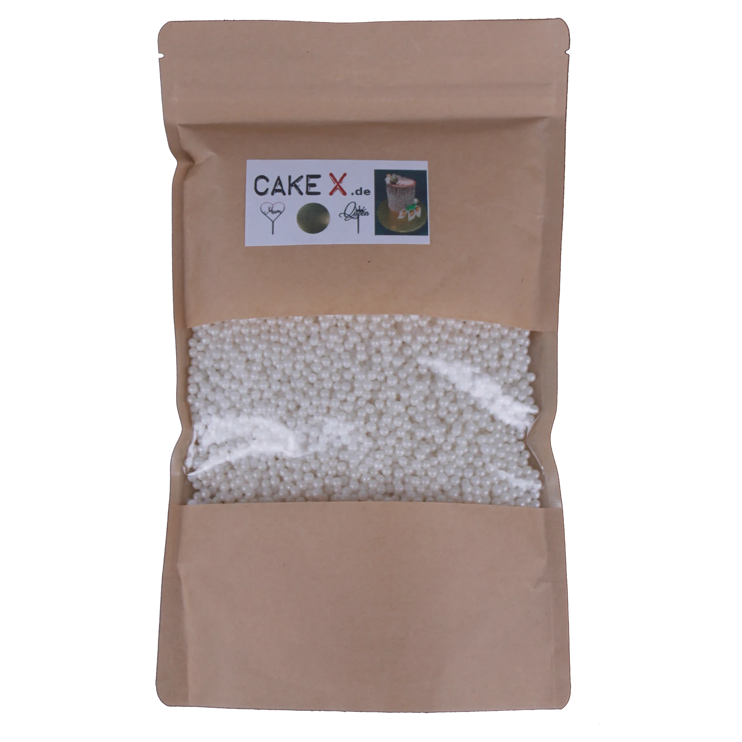 Zuckerperlen 4mm 500g Perlmutt