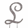 Strass Buchstabe L Groß Silber