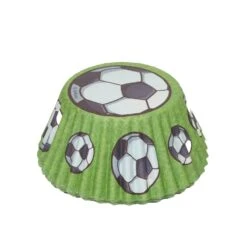 Muffinförmchen Fußball! Grün 25 Stück