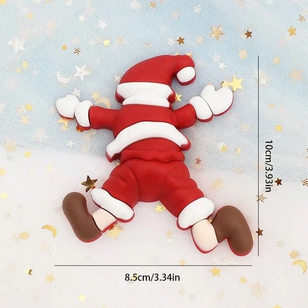 Liegender Weihnachtsmann Aus Kunststoff Mit Schriftzug â Bild 2