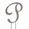 Strass Buchstabe P Groß Silber