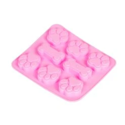 Mould Hundeknochen Und Pfoten (pink)