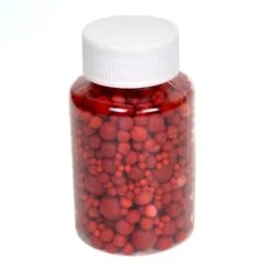 Zuckerperlen, Rot, 3,4,5,7,10mm 100g