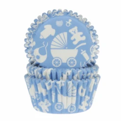 Muffinförmchen Newborn Baby Blau 50 Stück