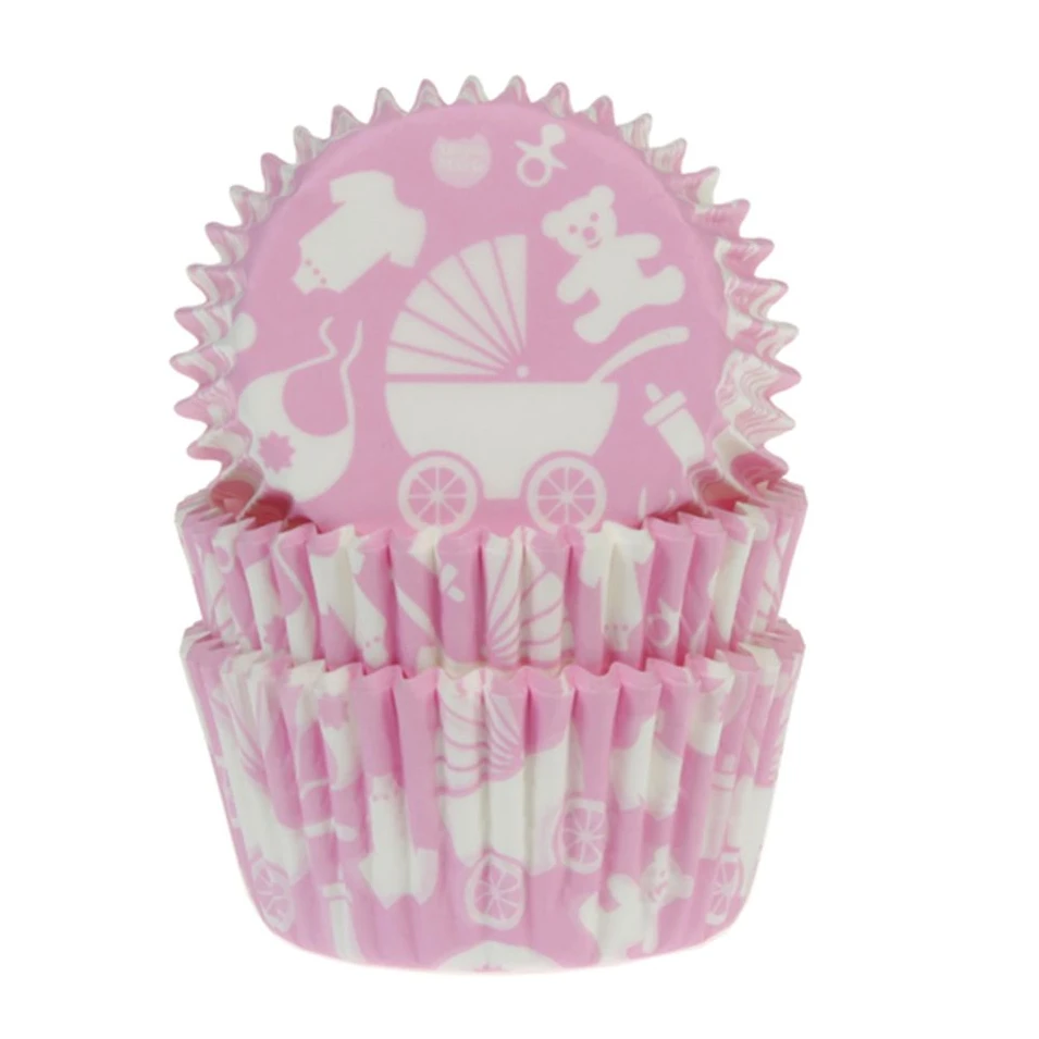 Muffinförmchen Newborn Baby Pink 50 Stück