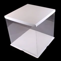 Tortenbox 30cm X 30cm X 25cm Transparent Eckig