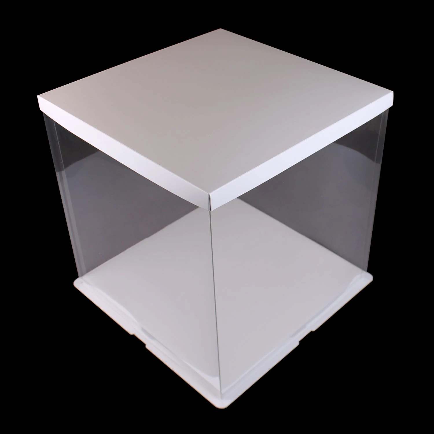 Tortenbox 38cm X 38cm X 38cm Transparent Eckig â Bild 2