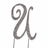 Strass Buchstabe U Groß Silber