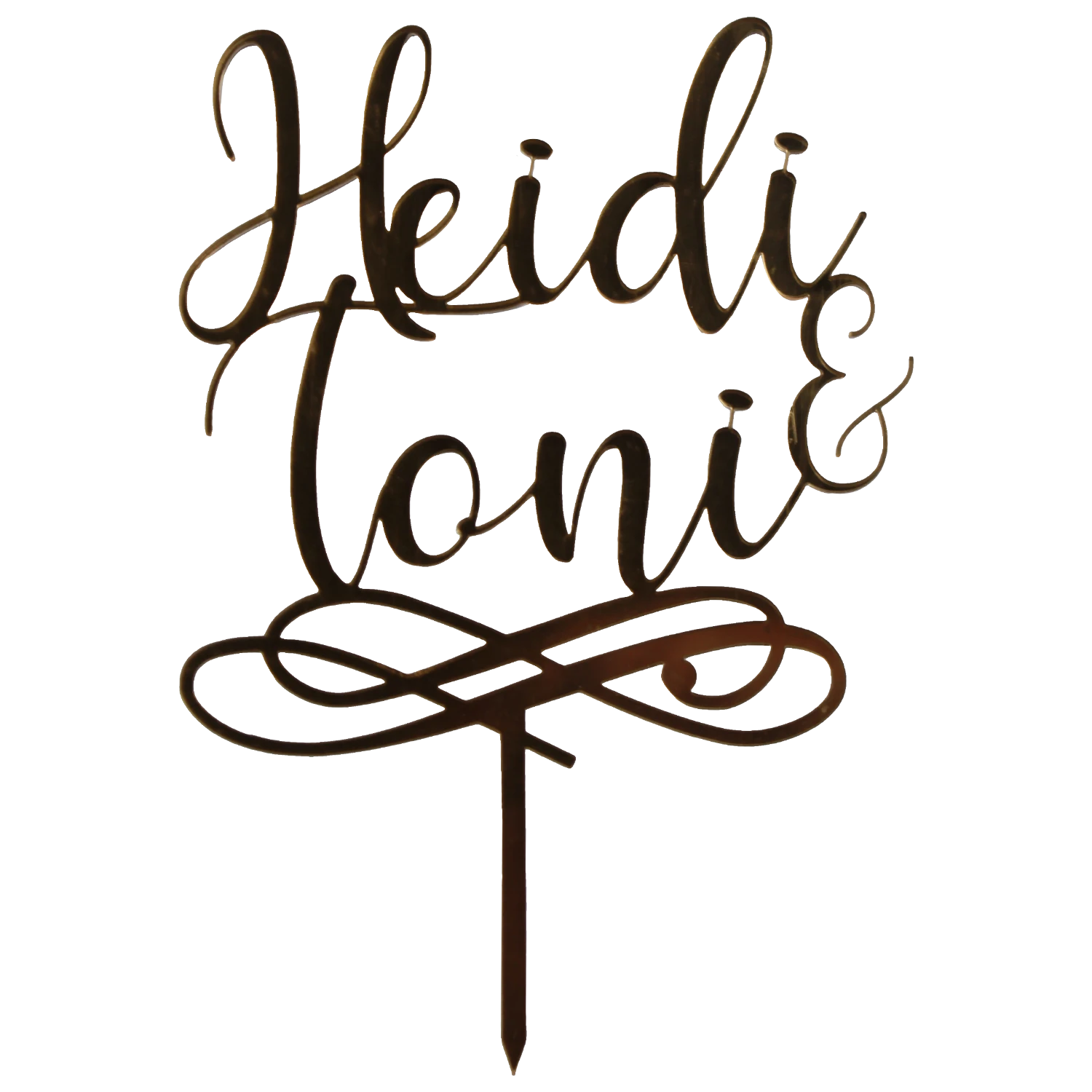 Groß / Personalisierter Caketopper Bis 35cm / Acryl – Bild 6