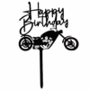 Happy Birthday Motorrad Schwarz