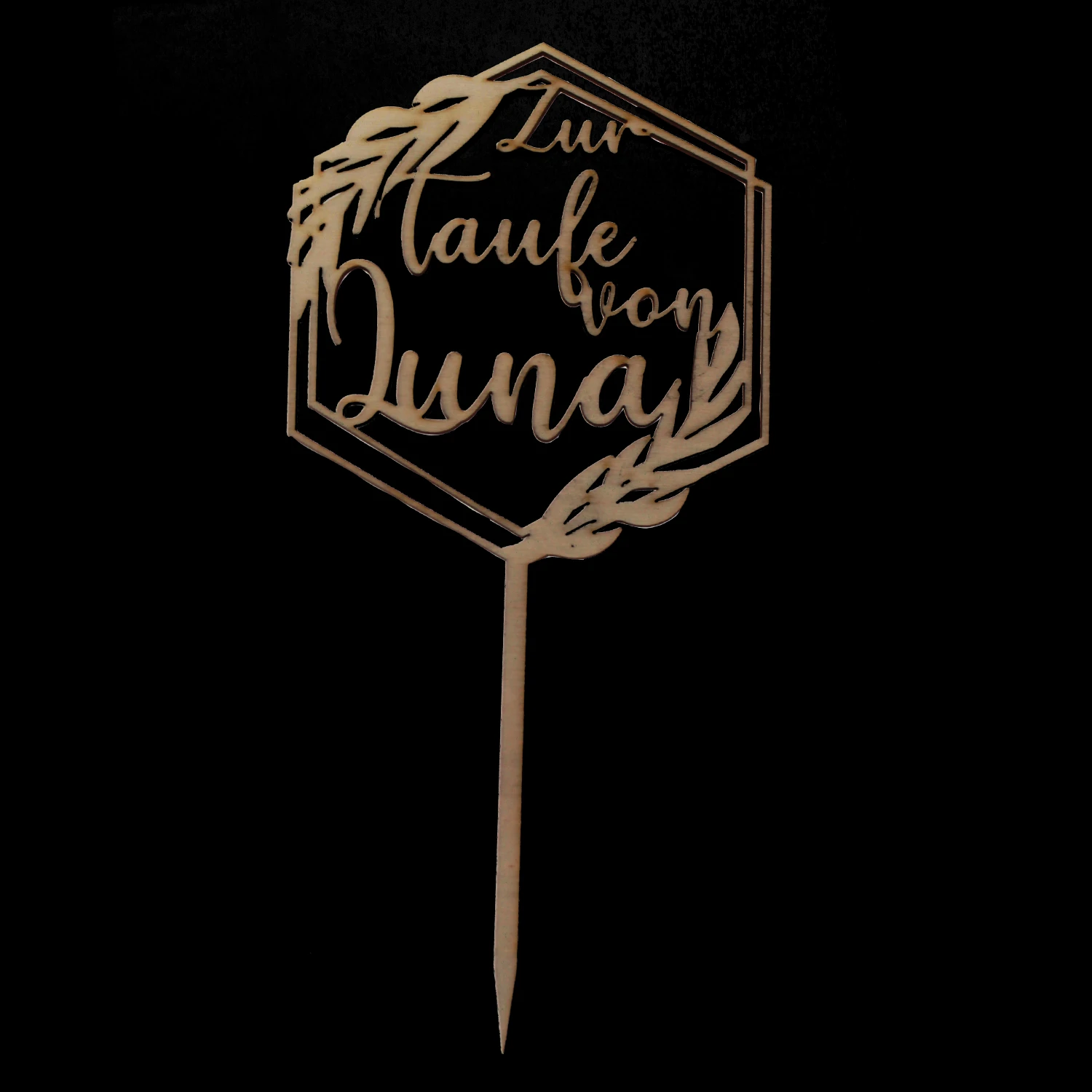 Groß / Personalisierter Caketopper Bis 35cm / Holz – Bild 3