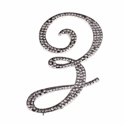 Strass Buchstabe Z Groß Silber