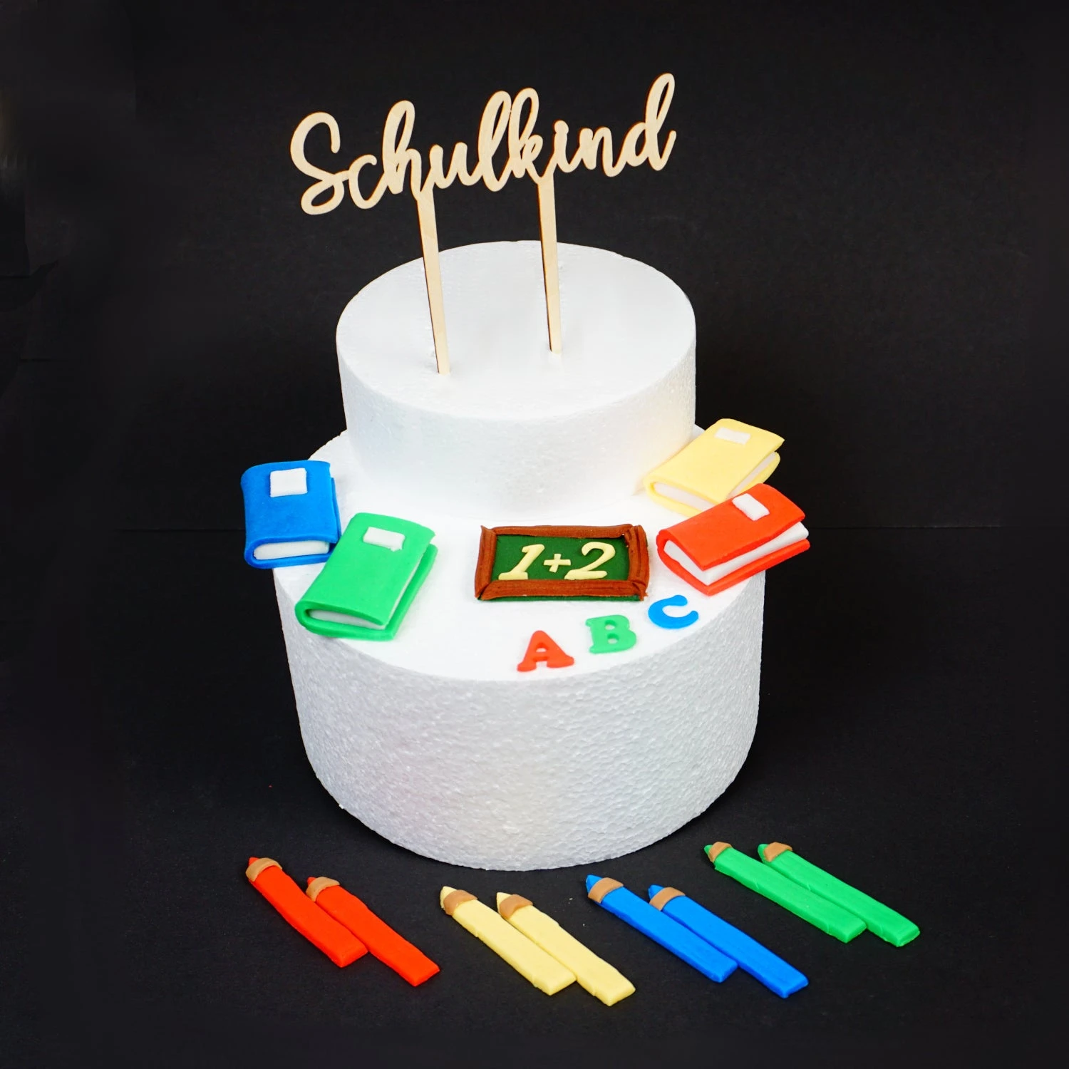 Einschulungsdeko Set 3 / Dekoration Mit Caketopper