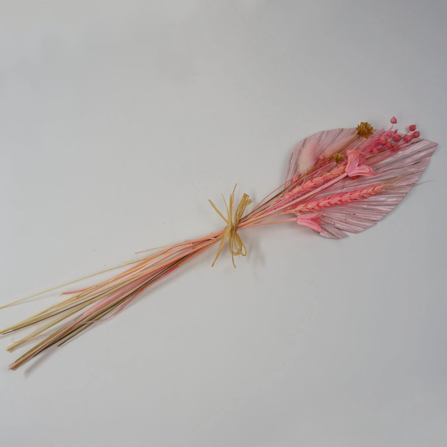 Trockenblume PalmblÀtter Rosa