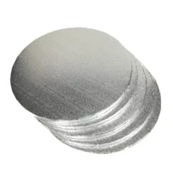 5x Cakeboards In Silber 30cm 12mm StÀrke ( Glatter Rand )