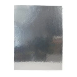 Cakecard Rechteckig 40 X 30 Cm – Silber, 5 Stück, 4 Mm Stark