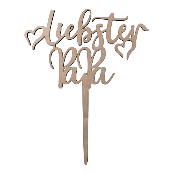 Liebster Papa Kuchenstecker Holz