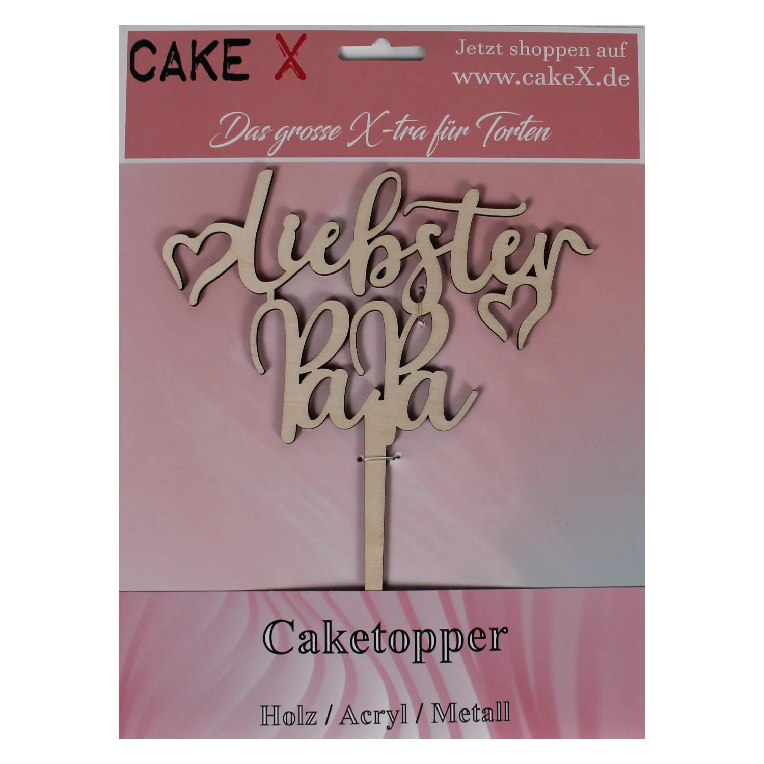 Liebster Papa Kuchenstecker Holz â Bild 2