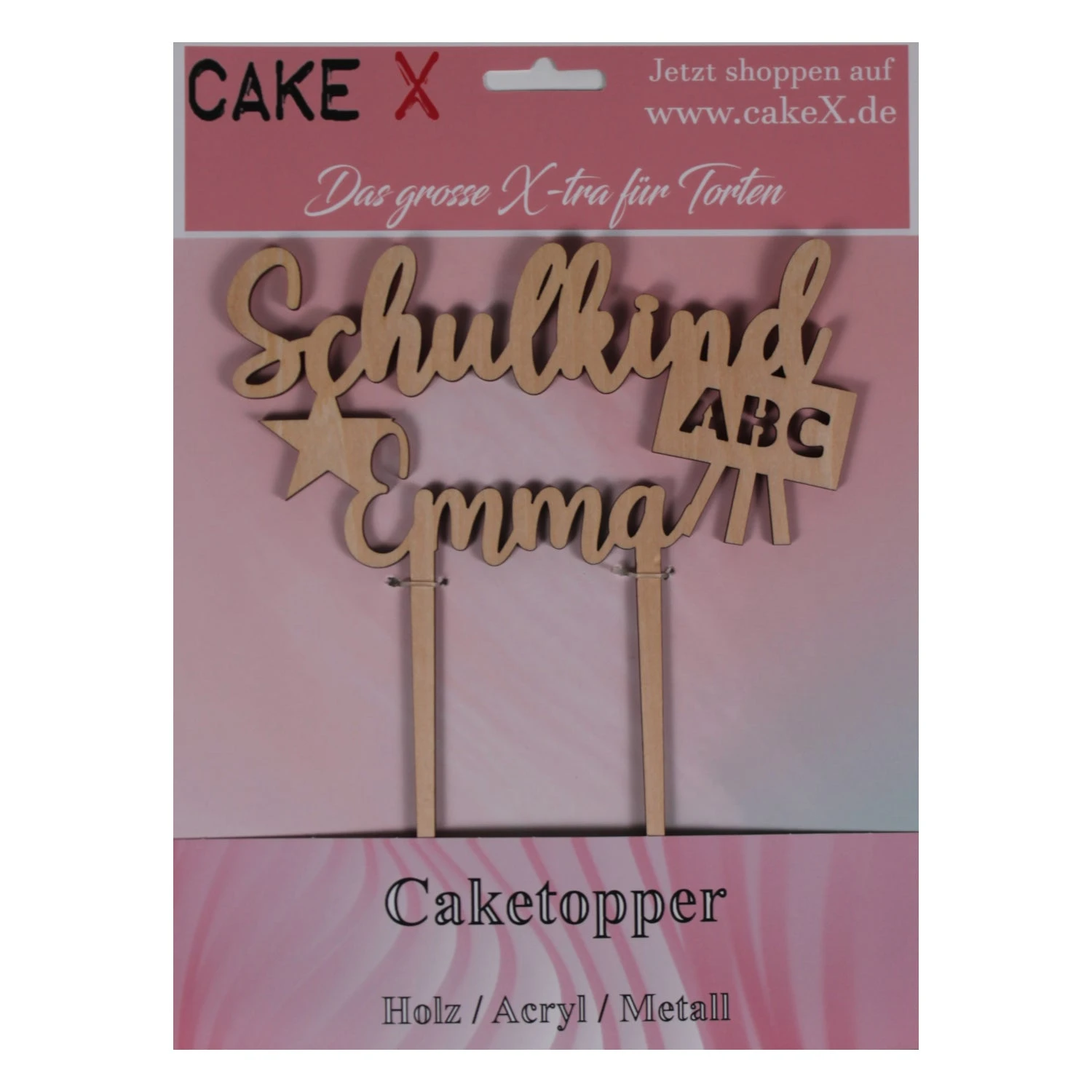 Personalisierte Schulkind Caketopper