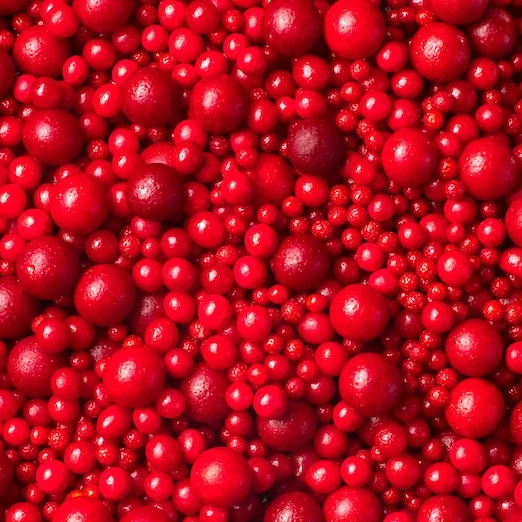 Zuckerperlen, Rot, 3,4,5,7,10mm 100g â Bild 2