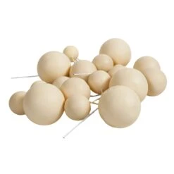 Deko Kugeln Set Cremeweiß ( 20 Stück )