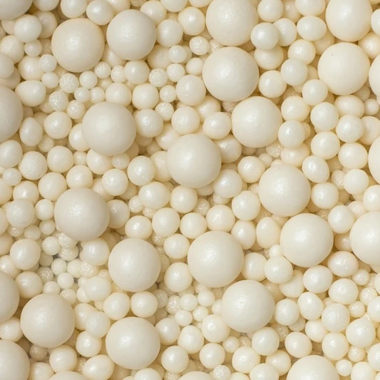 Zuckerperlen Perlmutt Mix 3,4,5,7,10mm 100g – Bild 2