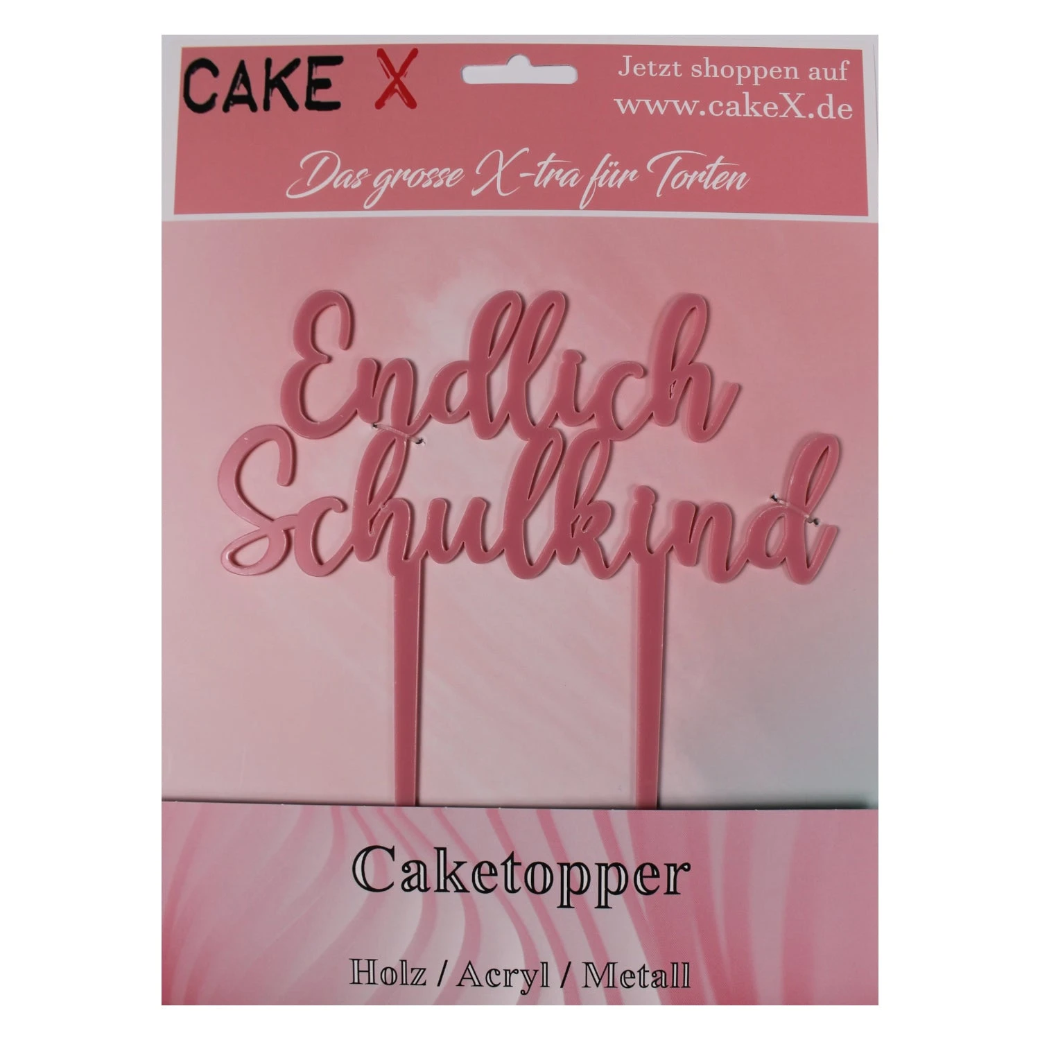 Endlich Schulkind Rosa