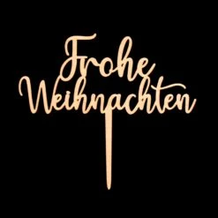 Frohe Weihnachten HOLZ / Kuchenstecker