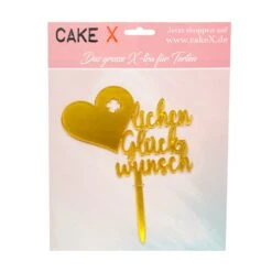 Herzlichen Glückwunsch Mit Kleeblatt Gold